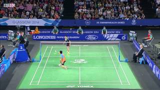 MS QF - CHONG W.F. vs R.M.V. Gurusaidutt - 2014 Commonwealth Games badminton