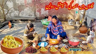 Gaon Men Jumma Ki Special Routine|Traditional Food|Quick Raas Malai Recipe|Hardworking Family