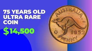 TOP RARE COIN 1952 AUSTRALIA PENNY WORTH THOUSAND OF DOLLAR.