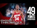 Hakeem Olajuwon Full Highlights 1987 WCSF Game 6 at SuperSonics - 49 Pts, 25 Rebs, 6 Blks!