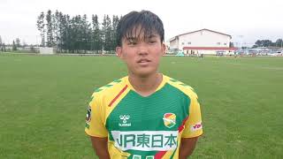 クラブユースU 15男子2022 ジェフ千葉 11番選手 試合後インタビュー0815