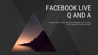 Facebook Live Q and A October 21st 2020