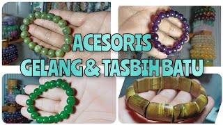 LIVE AKSESORIS GELANG BATU PETAK GEMSTONE PACITAN