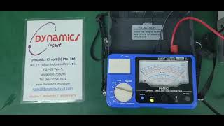 Hioki 3490 Analog MegaOhm Hi Tester Repair \u0026 Calibration by Dynamics Circuit (S) Pte. Ltd.