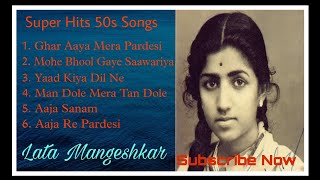 Superhit 1950s Songs of Lata Mangeshkar|Bollywood Hits 🎵Songs of Lata Mangeshkar|❤❤Lovely Melodies