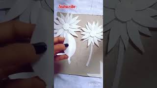 Beautiful Sunflower Making With Thermocol Plate. #shortvideo #shorts #viral #shortsfeed