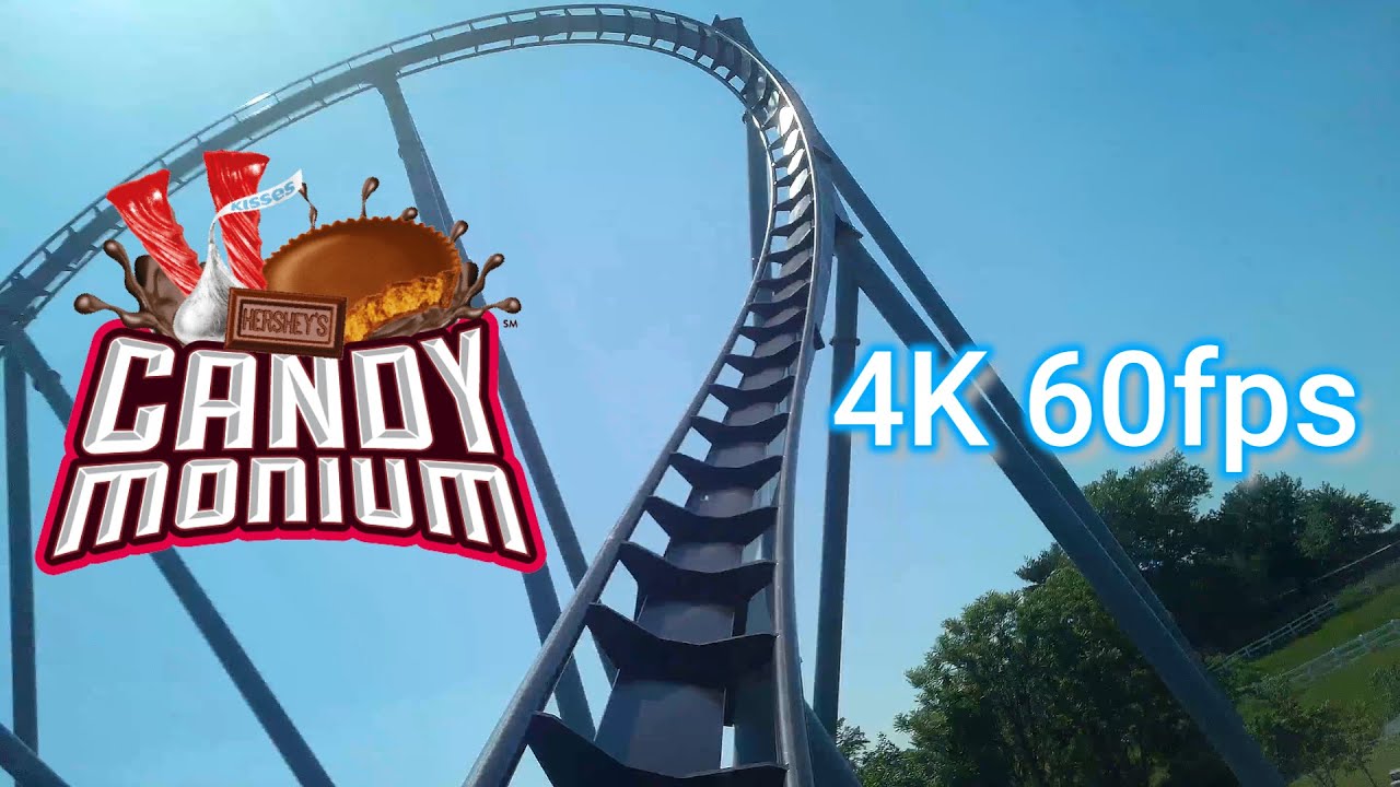 Candymonium Front Row POV | Hersheypark (4K 60fps) 5/30/2022 - YouTube