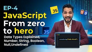 JavaScript Data Types for Beginners 2026 | Number, String, Boolean Complete Guide