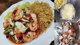 สูตรตำทะเลเดือด มะละกอกรอบ รสจัดจ้านแซ่บถึงใจ อร่อยลงตัว ( Seafood papaya salad )