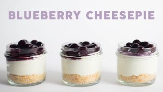 บลูเบอร์รี่ชีสพาย (No-Bake Blueberry Cheesepie) | miLdly made