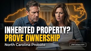 How do I show clear title to property inherited by will? | NC