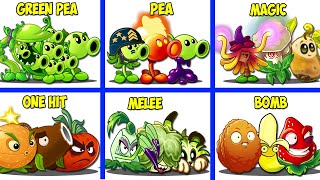 Random 8 Team Plants Battlez - Who Will Win? - PvZ 2 Team Plant Vs Team Plant