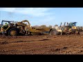 CAT D10T Dozers pushing 651B scrapers  D8T Dozer Ripping Dirt. Amazing Earthmovers