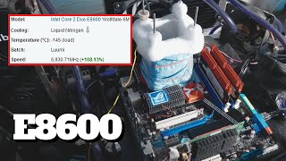 I Overclocked an Intel C2D E8600 to Over 6.9GHz - Big Record Scores !