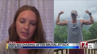 Many show support for man attacked, left for dead in Moore County parking lot