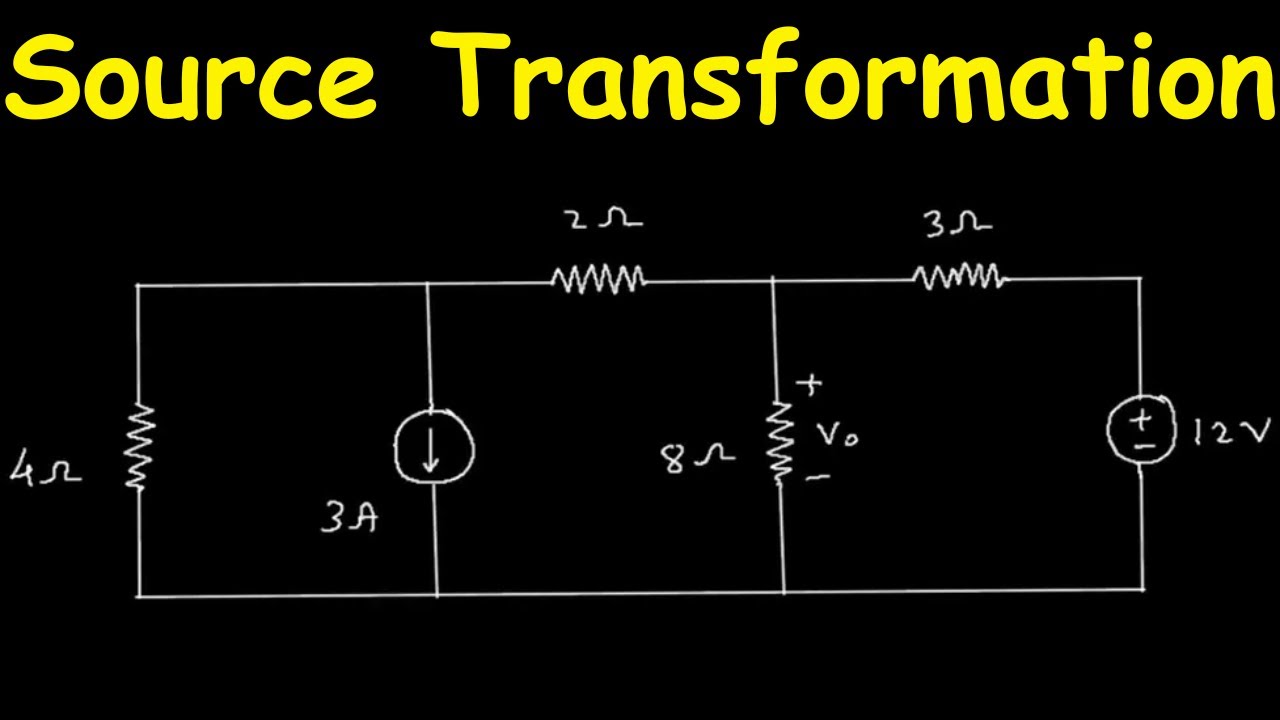 Source Transformation | Electric Circuits | Example 4.6 | Electrical ...