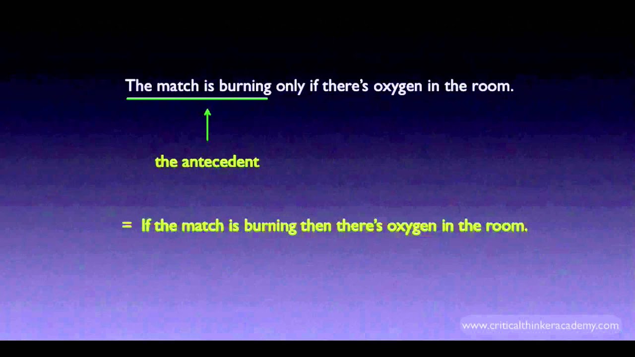 Propositional Logic: A Only If B - YouTube