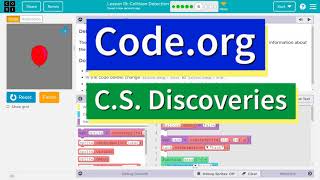 Code.org Lesson 20.5 Collision Detection | Tutorial with Answers | C.S. Discoveries Unit 3