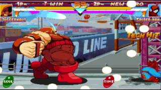 GGPO - Marvel Super Heroes - Banana_Milk(USA) Vs Whiplash(TRIN)