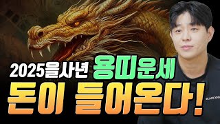 XX에 치이고 OO에 시달리지만 돈은 들어온다! 2025을사년 용띠 나이별 운세! [#송월도령]