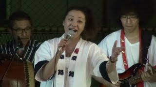 河内音頭　桑舞 昇輝　中川正進会納涼盆踊り　2016.08.30