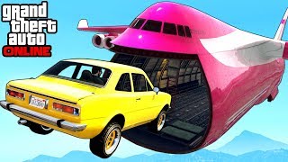 GTA 5: Online - Extreme Cargo Plane Stunts, Funny Moments & Fails