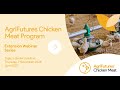 AgriFutures Chicken Meat Program Extension Webinar Series Topic 5: Broiler nutrition