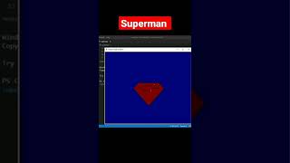 CREATE SUPERMAN LOGO IN PYTHON #code #programming