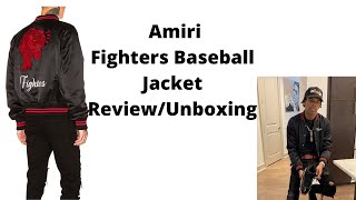 Amiri fighters jacket unboxing and review