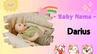 DARIUS | Darius name meaning | Boy Name Meaning | Possessor of Good (2023)