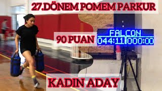 27.DÖNEM POMEM PARKUR KADIN 44 SANİYE #pomem #pomemparkur