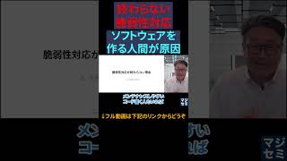 脆弱性対応が終わらないのは人間が原因？ #セキュリティ #情報漏洩 #サイバーセキュリティ