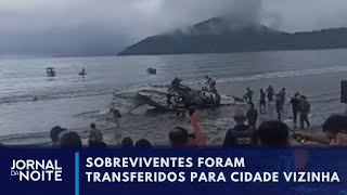 Avião com 5 pessoas explode em Ubatuba, no litoral de SP | Jornal da Noite