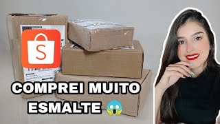 COMPRINHAS DE ESMALTE NA SHOPEE 😍 |Unhas e Vidrinhos