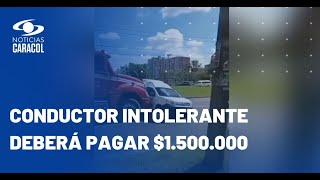 Multan a conductor de tractomula que arrastró camioneta en Bogotá
