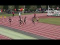 2020 10 04 備前市選手権 中学生男子100ｍ 4組