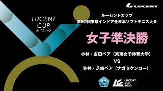 【東京インドア2022】女子準決勝　小林・吉田ペア VS 笠井・芝崎ペア