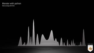 Python with blender showcase: Data evolving with time