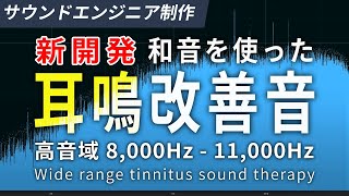 即効性もある耳鳴り治療音 高音域 8,000Hz～11,000Hz \u0026 ホワイトノイズ