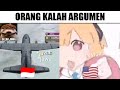 orang kalah argumen...