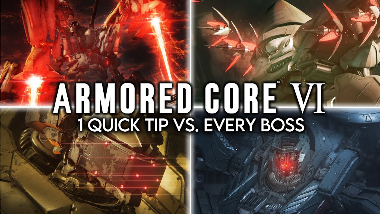 1 QUICK TIP Vs. EVERY Armored Core 6 Boss - YouTube