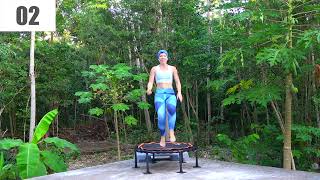 15 Minutes Rebounding HIIT Series 2025 Part 2 on a Rebound Fit Trampoline. Jan 2025 128BPM