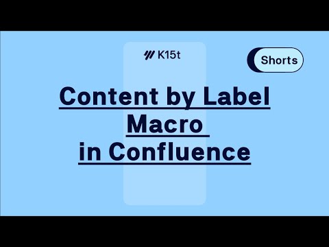 Confluence content per label macro in action – #Shorts