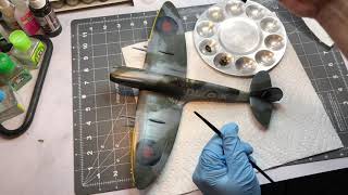 Pacific Coast Models 1/32 Mk. XIVc Spitfire Build Part 4: Weathering