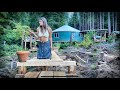 LIVING in a YURT OFF GRID for 4 YEARS | FULL TOUR of MY YURT TINY HOME in the WILDERNESS - Ep. 162