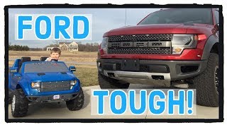 Ford Raptor SVT Power Wheels Review! Ride on Toys For Kids!