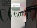 writing names in calligraphy pt. 16 chiara