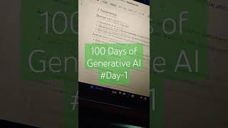 100 Days of Generative AI || Roadmap to become Generative AI expert #generative