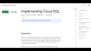 Implementing Cloud SQL | Lab solution #arcade2025