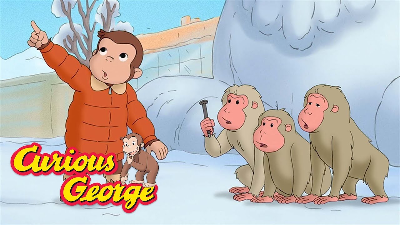 George Meets Snow Monkeys! 🐵 Curious George 🐵 Kids Cartoon 🐵 Kids ...